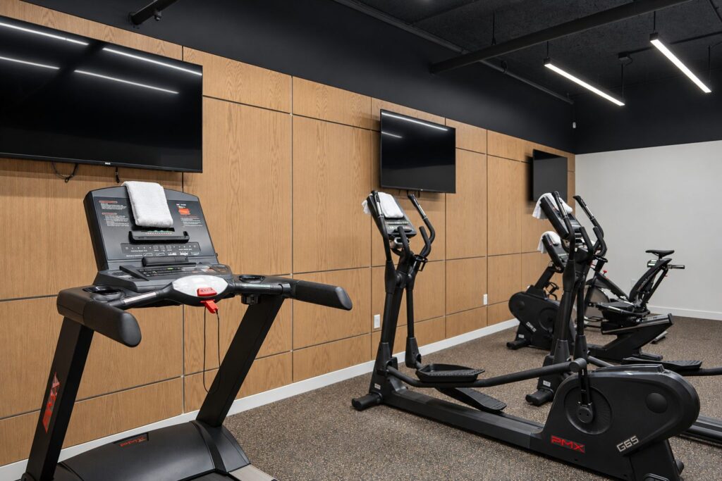 Fitness room at The Aiden hotel